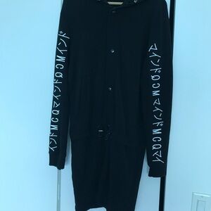 MCQ Black Hooded Cardigan
